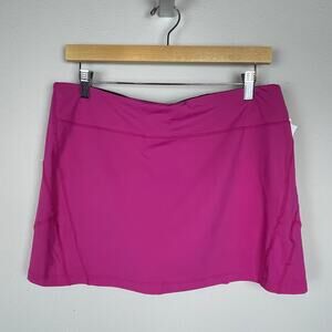 NWT BloqUV Athletic Skort Size M/L –‎ Pink, UPF 50, Flounce Hem, Pockets